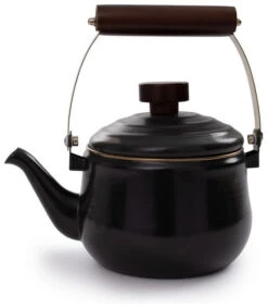 Barebones Teapot Enamel Charcoal