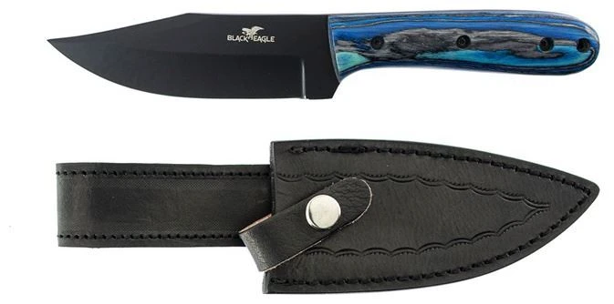 Black Eagle Bushcraftmes 24 Cm Blue Pakkawood 1 Black Eagle Bushcraftmes 24 Cm Blue Pakkawood