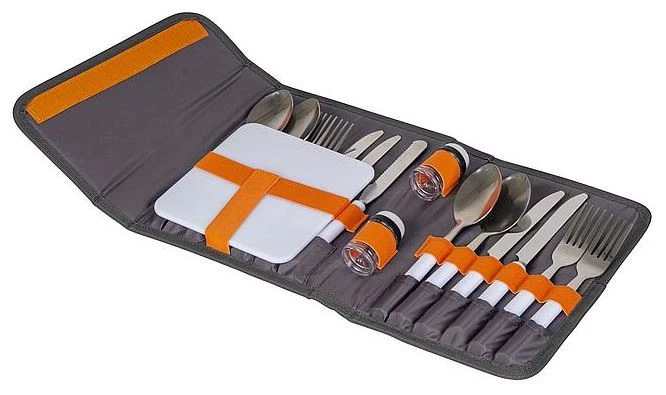 Bo-Camp Set De Couverts Picknick - Etui - 4 Les Gens Grey 2 Bo-Camp Set De Couverts Picknick - Etui - 4 Les Gens Grey – Image 2