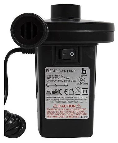 Bo-Camp Electrische Pompe 12V/220V Black 3 Bo-Camp Electrische Pompe 12V/220V Black – Image 3