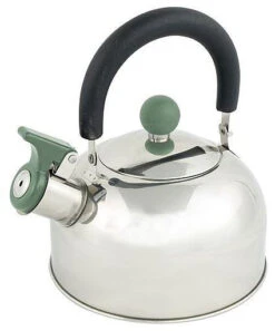 Camping En Plein Air 19 Bo-Camp Bouilloire à Sifflet Trend 1 Acier Inoxydable Silver