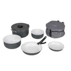 Bo-Camp Sets De Cuisson Camping 7-Delig Anthracite
