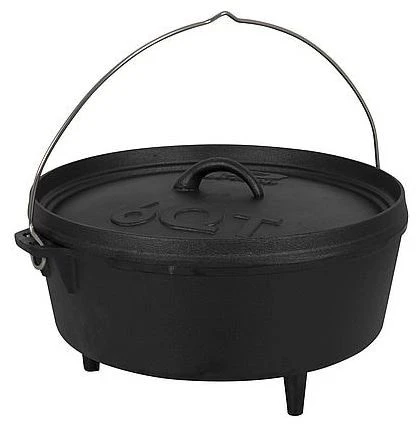 Bo-Camp - Urban Outdoor Dutch Oven 6QT Black 1 Bo-Camp - Urban Outdoor Dutch Oven 6QT Black