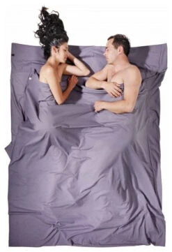 Cocoon Travelsheet Double Insectshield Grey -Camping En Plein Air cocoon travelsheet double insectshield grey 1