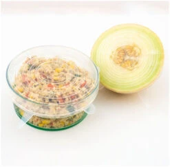 Dotz Silicone Vershouddeksels Set De 4 2x ø 11cm, 2x ø 14cm -Camping En Plein Air dotz silicone vershouddeksels set van 4 2x 11cm 2x 14cm transparant 1