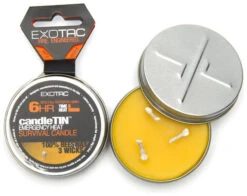 Exotac CandleTIN Small Hot Burn -Camping En Plein Air exotac candletin small hot burn 1