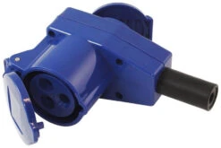 Gimeg CEE Contrastekker Perpendiculaire Avec Stopcontact Blue