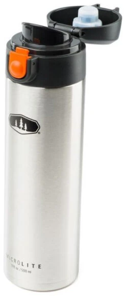 GSI Microlite Vacuum Bottle 500 Ml -Camping En Plein Air gsi microlite vacuum bottle 500 ml stainless 9