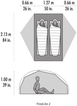 MSR FreeLite 2 V3 Green -Camping En Plein Air msr freelite 2 green 2