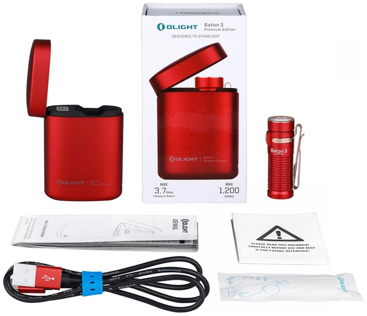 Olight Baton 3 Premium Kit Red 2 Olight Baton 3 Premium Kit Red – Image 2