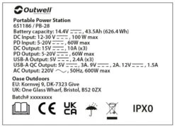 Outwell Akira 600 Power Station -Camping En Plein Air outwell akira 600 power station blue shadow 17 x 26 x 20 cm blue shadow 4