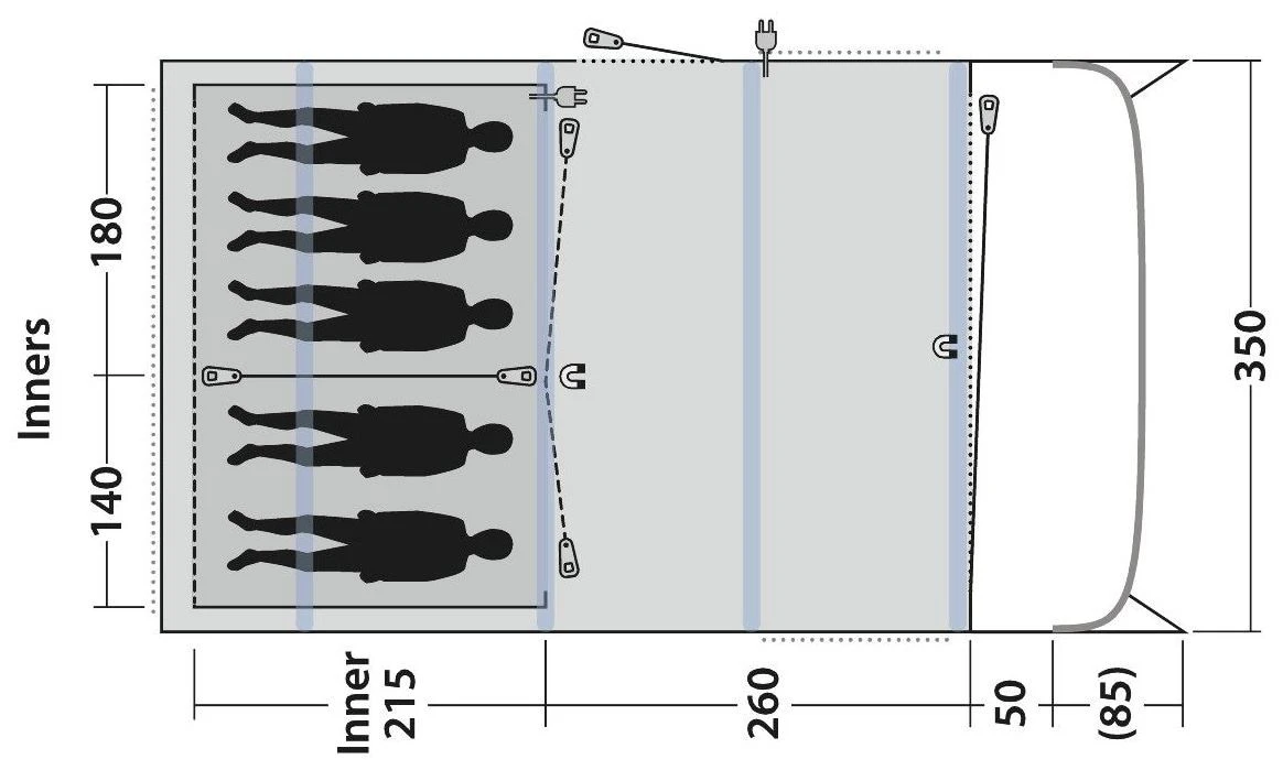 Outwell Avondale 5PA Green 4 Outwell Avondale 5PA Green – Image 4