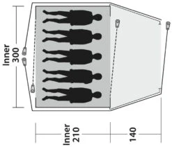 Outwell Cloud 5 Blue -Camping En Plein Air outwell cloud 5 blue 1 1