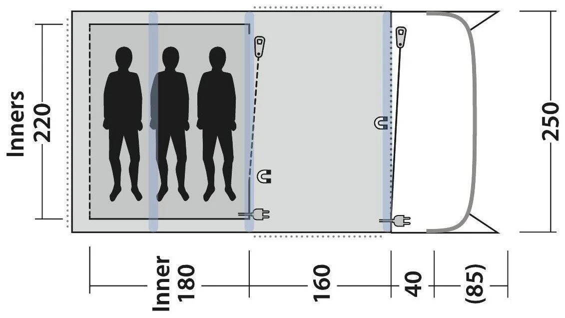 Outwell Elmdale 3PA Green 4 Outwell Elmdale 3PA Green – Image 4