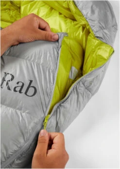 RAB Mythic 400 -Camping En Plein Air rab mythic 400 cloud left zip cloud 8