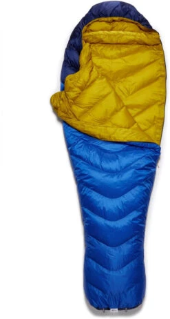 RAB Neutrino 400 Long -Camping En Plein Air rab neutrino 400 long nightfall blue left zip nightfall blue 3