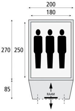 Safarica Hurricane L Quick Up Dark Shadow-Grey-Briljant Blue -Camping En Plein Air safarica hurricane l quick up dark shadow grey briljant blue 1