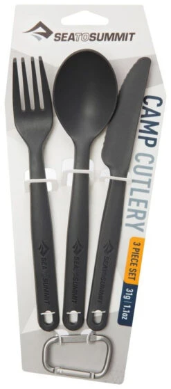 Sea To Summit Camp Coutellerie Set Charcoal -Camping En Plein Air sea to summit camp cutlery set charcoal 1