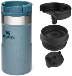Stanley The NeverLeak Travel Mug 0,25 L -Camping En Plein Air stanley the neverleak travel mug 0 25 l hammertone ice 250 ml hammertone ice 1