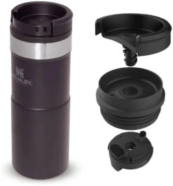 Stanley The NeverLeak Travel Mug 0,35 L -Camping En Plein Air stanley the neverleak travel mug 0 35 l matte black 0 35l matte black 1